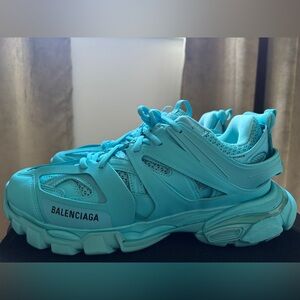 Balenciaga Turquoise Blue Triple-Sport Sneaker